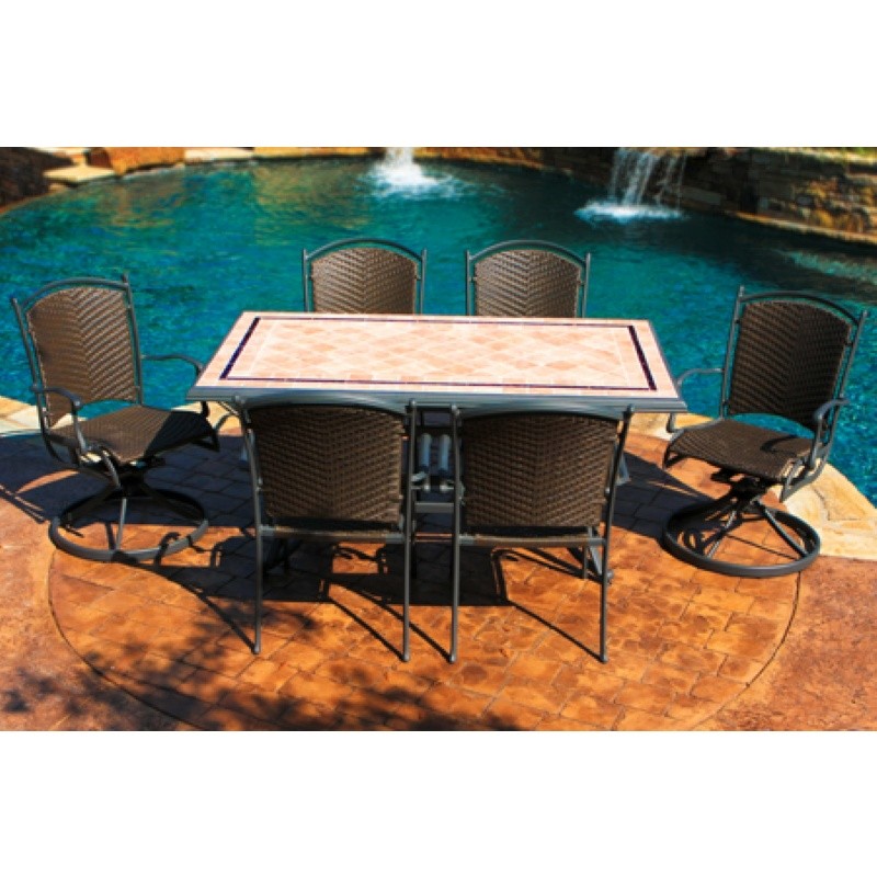 Patio Sets on Tuscan Patio Dining Set With 2 Rockers 7 Piece Is Currently Not